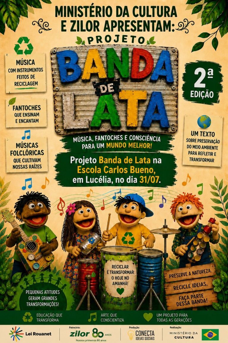 Lucélia recebe o projeto Banda de Lata
