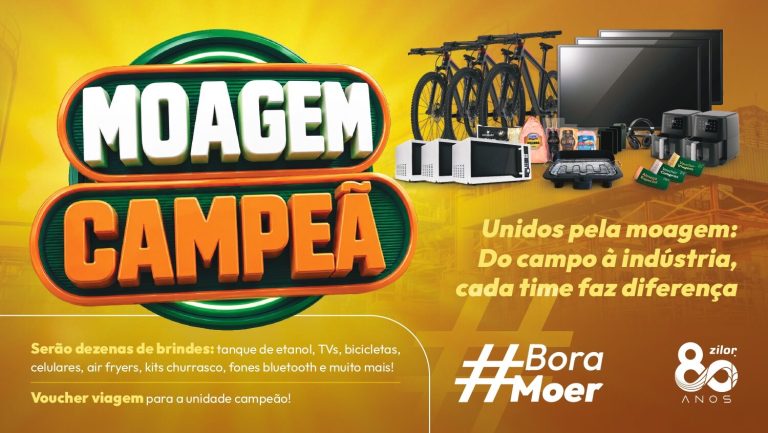 Lançamos a Moagem Campeã para reconhecer o time na reta final da safra 26/27