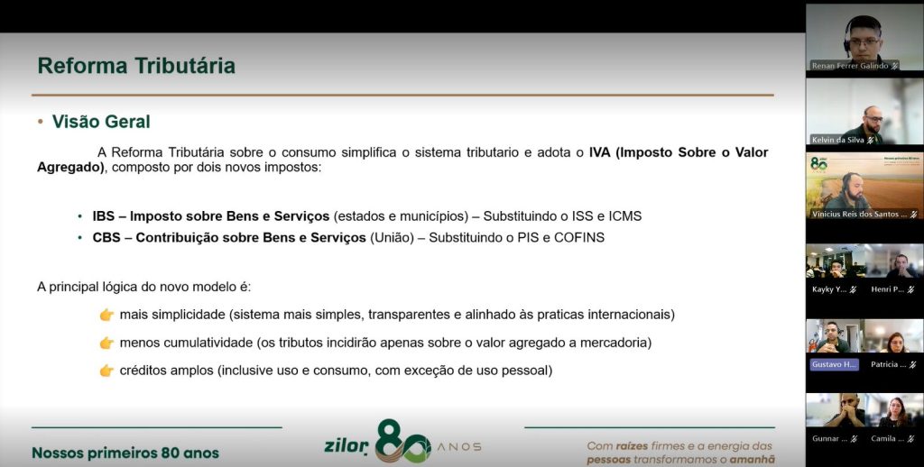 Equipe de Tributário, Fiscal e Expedição da Zilor durante capacitação técnica